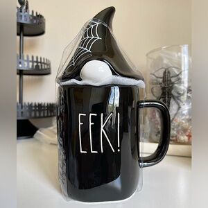 ‘Eek’ Mug with Gnome Lid Topper - Rae Dunn Halloween 2022